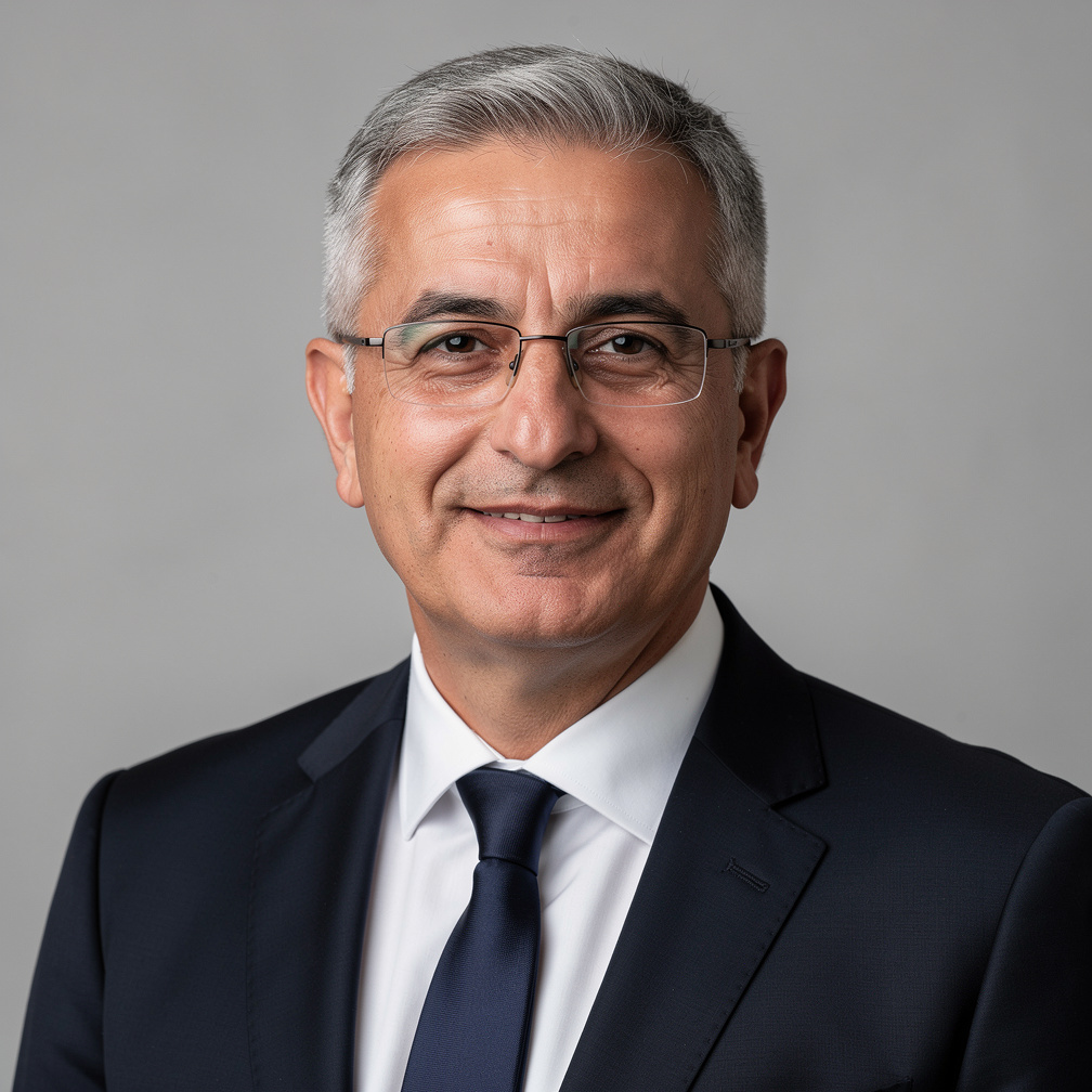 Portrait of a senior Turkish male legal consultant in a suit